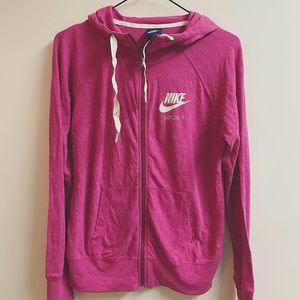 NIKE dri-fit full zip up hoodie